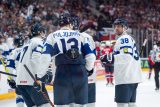 Hokejisté Finska během mistrovství světa v Praze a Ostravě