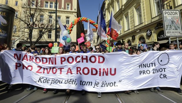 Pochod za život a rodinu v Praze