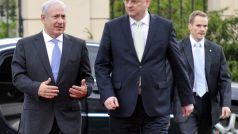 Předseda vlády státu Izrael Benjamin Netanjahu je na návštěvě Prahy.