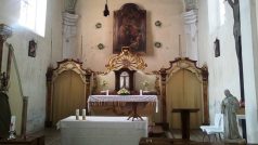 Oltář s obrazem sv. Martina