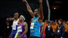 Usain Bolt na mítinku v Londýně