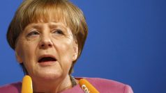 Kancléřka Angela Merkelová na zasedání CDU v Mohuči