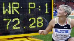 Barbora Špotáková překonala před 10 lety světový rekord