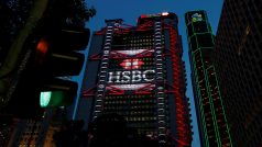 Budova britské banky HSBC v Hongkongu
