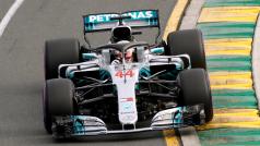Lewis Hamilton při Velké ceně Austrálie