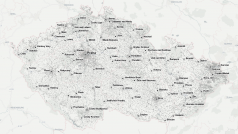 Mapa všech budov v Česku