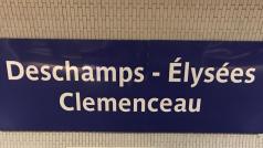 Stanice pařížského města Deschamps - Élysées Clemenceau