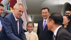 Oficiální přivítání prezidenta Miloše Zemana v Číně