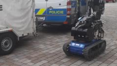 Policejní robot u Národního muzea