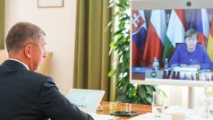Jednání premiéra Andreje Babiše s německou kancléřkou Angelou Merkelovou prostřednictvím videokonference