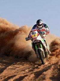 Francisco Lopez Contardo (Chile) jede posedmé závod třetí jihoamerické série Rallye Dakar 2011, etapa z Aricy do Antofagasty, 9. ledna (FLC tuto 7. etapu vyhrál) - autor: Reuters/Eric Gaillard
