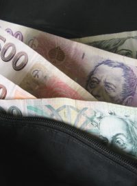 české peníze, bankovky