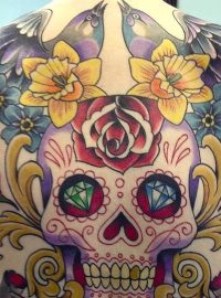 Tetování na zádech Tima Steinera je v mexickém stylu (ilustrační snímek).