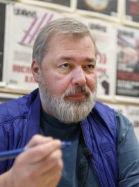 Nositel Nobelovy ceny míru a šéfredaktor Nové gazety Dmitrij Muratov