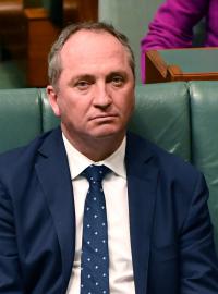 Australský vicepremiér Barnaby Joyce v australském parlamentu