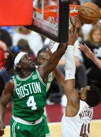 Donovan Mitchell z Celvelandu Cavaliers ve 3. utkání série play-off proti Bostonu Celtics