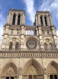 Pařížská katedrála Notre Dame.