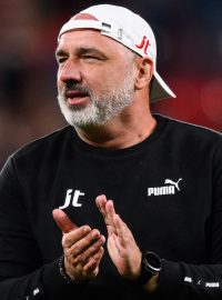 Trenér pražské Slavie Jindřich Trpišovský