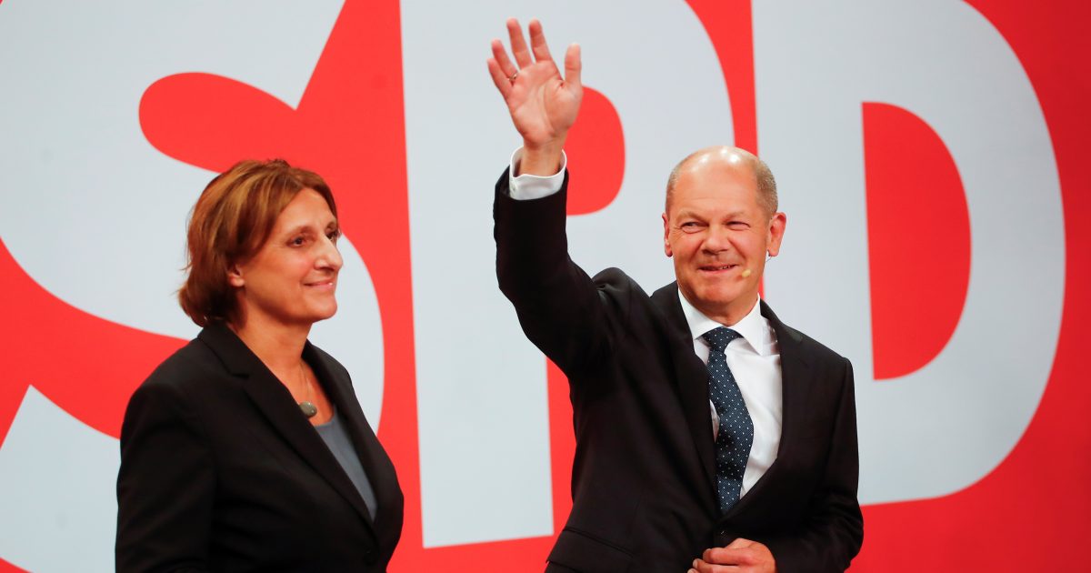 Die Sozialdemokraten, angeführt von Olaf Scholz, gewannen die Bundestagswahl, während die Konservativen Zweiter wurden.  iROZHLAS