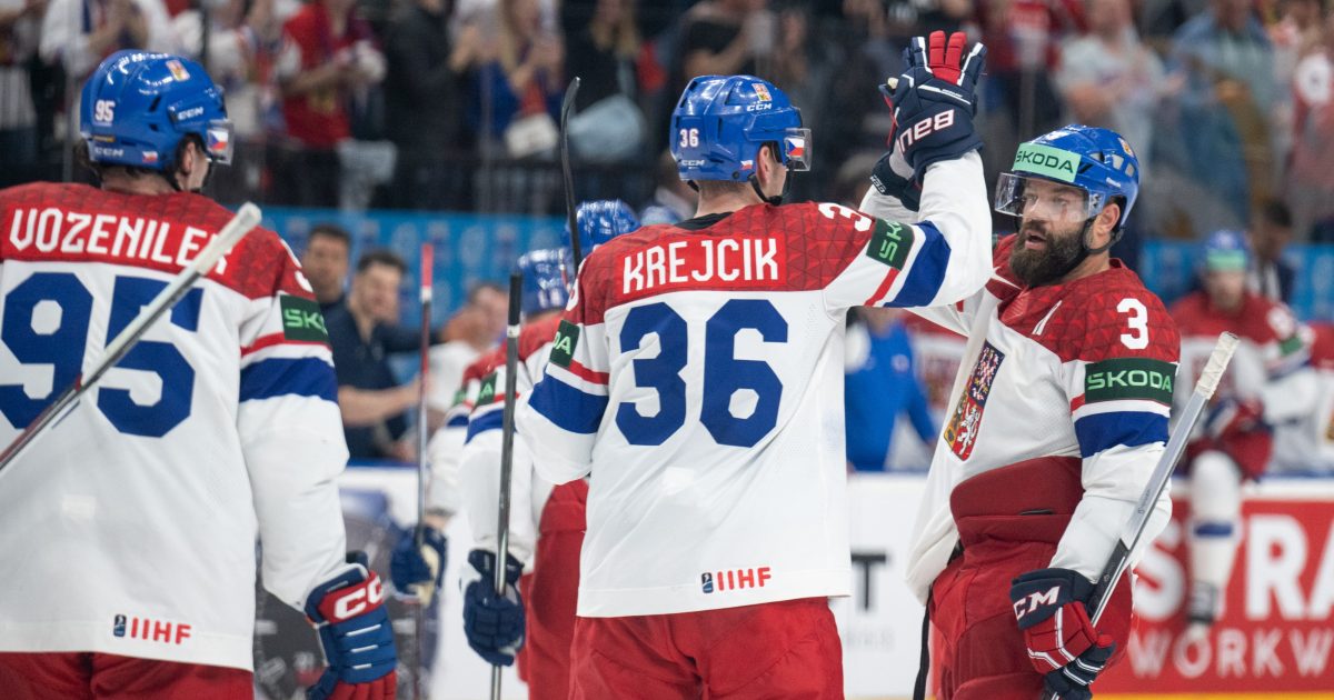 Tsjekkiske hockeyspillere slo Norge 6:3 på iRADIO World Championship