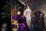 Klára Melíšková v roli královny Mortany a Josef Trojan jako princ Felix