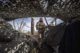 Ukrajinští vojáci na frontové linii