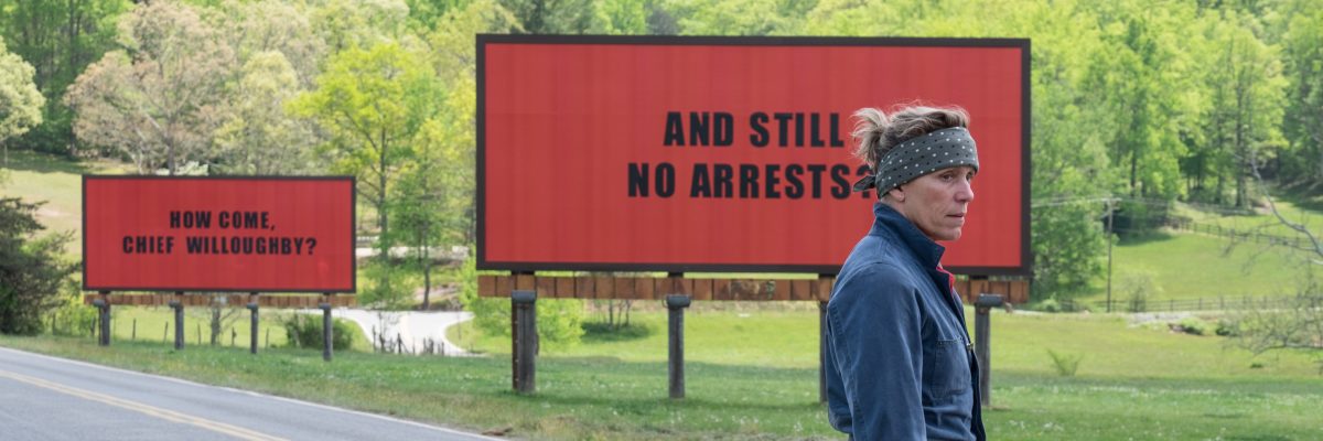 Frances McDormandová v hlavní roli snímku Tři billboardy kousek za Ebbingem