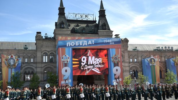 Oslavy konce války 9. května 2018 v Moskvě