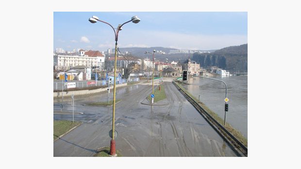 Povodně v Ústí nad Labem - 7.4.2006