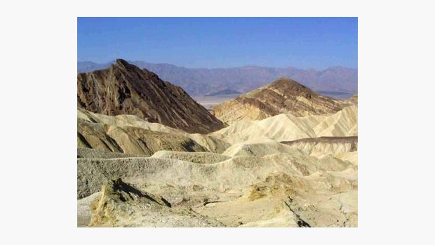 Zabriskie Point v kalifornském Death Valley