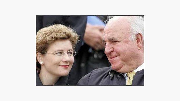 Helmut Kohl se svou nastávající