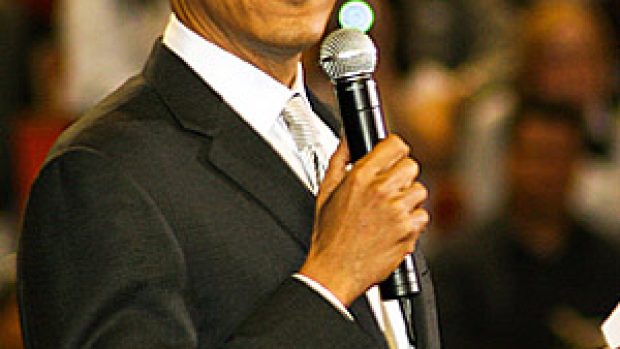 Senátor Barack Obama - demokratický kandidát na prezidenta USA