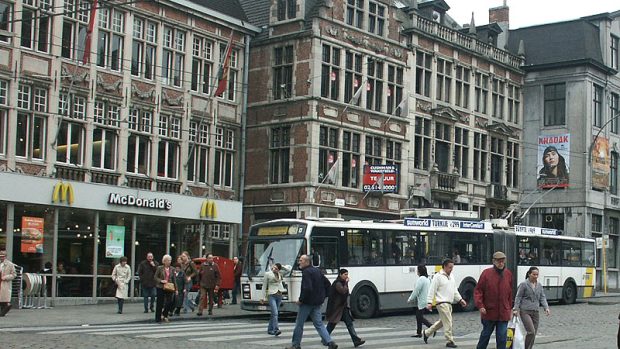 městská doprava v belgickém Gentu