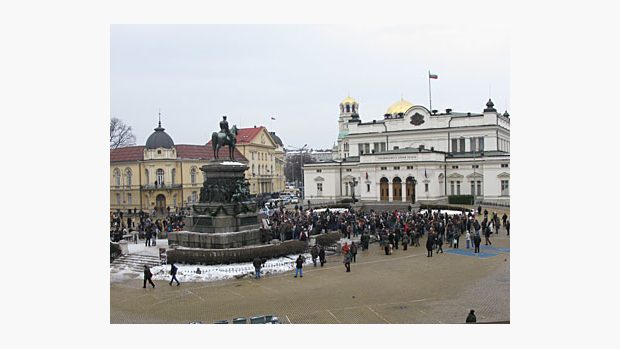 Protivládní demonstrace v bulharském hlavním městě Sofii