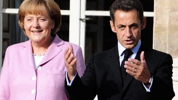 Angela Merkel a Nicolas Sarkozy