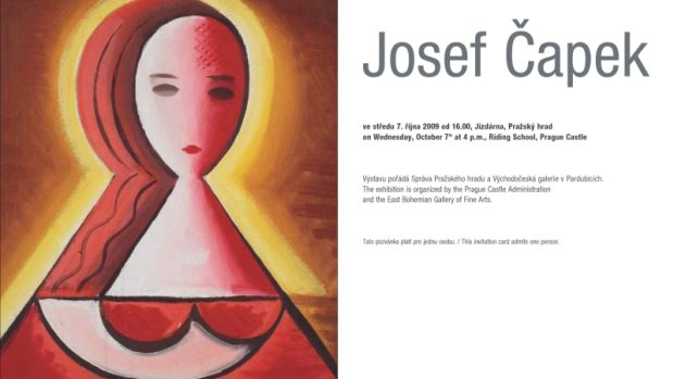 Pozvánka na výstavu Josef Čapek