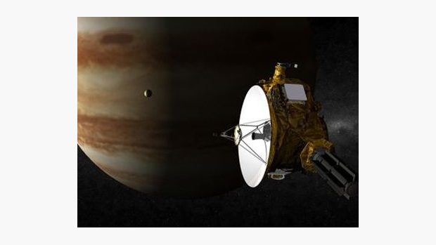 Jupiter byl nedávno krátce zkoumán také americkou sondou New Horizons