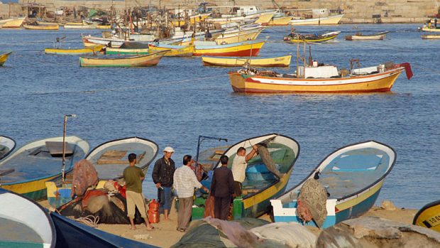 Rybářský přístav v Gaze