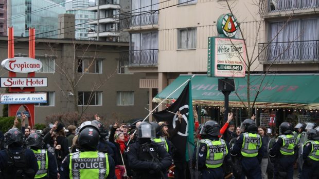 Protesty v ulicích Vancouveru