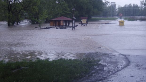 Velká voda v Polance nad Odrou