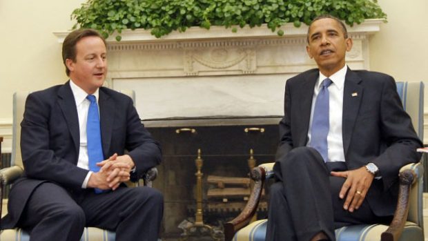 David Cameron se sešel s Barackem Obamou