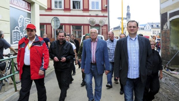 Na Liberecko přijel prezident, premiér i ministr vnitra