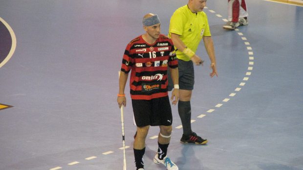 Milan Garčar při utkání proti Falunu