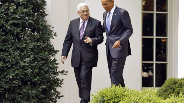 Mahmúd Abbás s Barackem Obamou