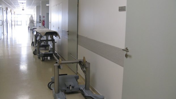 Příbramská nemocnice - chodba k operačním sálům