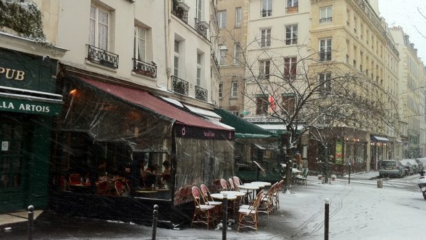 Zimní Paříž