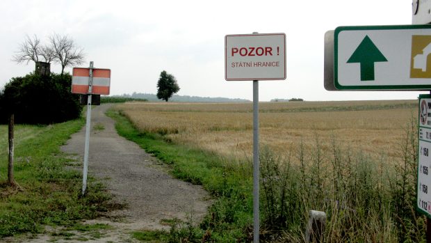 Státní hranice mezi Českem a Rakouskem v NP Podyjí