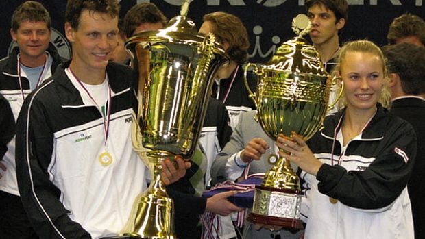 Tomáš Berdych a Caroline Wozniacki – vítězové tenisové extraligy ČR 2010