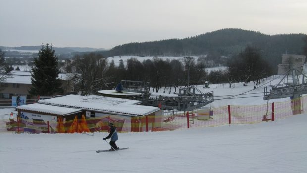 Monínec - začátek lanovky