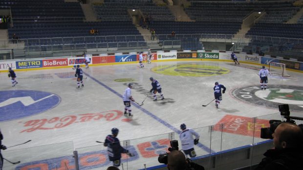 Testovací zápas v bratislavské hale pro MS v hokeji